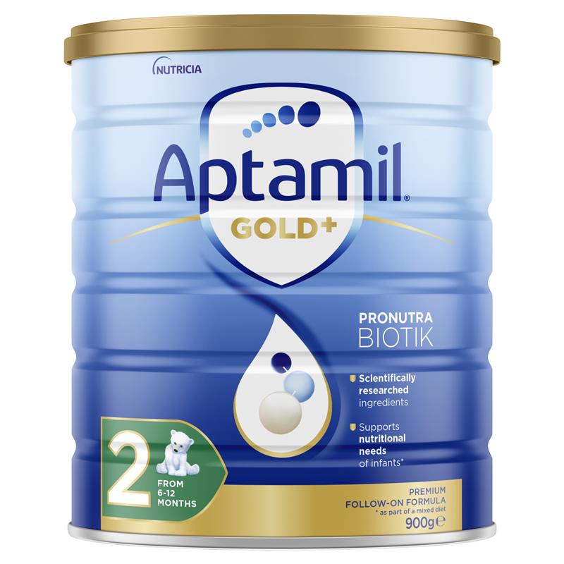 Aptamil Gold+ 2 Baby Follow-On Formula From 6-12 Months 900g