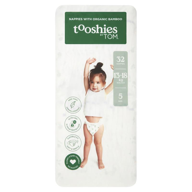 Tooshies by TOM Nappies Size 5 Walker 32 Pack