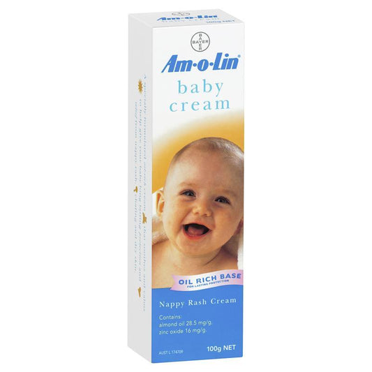 Amolin Baby Cream for Nappy Rash Tube 100g