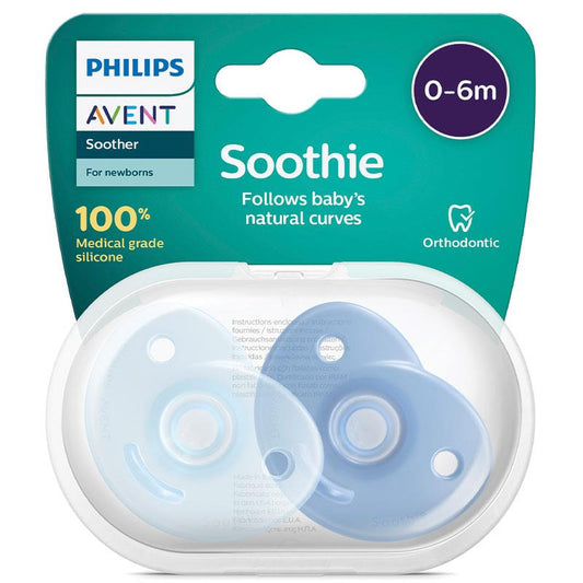 Avent Soothie Blue 0-6 Months 2 Pack