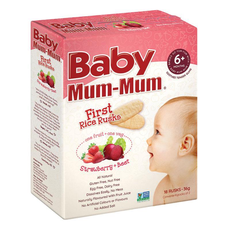 Baby Mum-Mum Rice Rusks Strawberry & Beet 36g