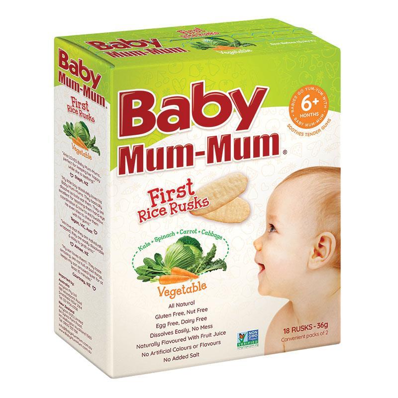 Baby Mum-Mum Rice Rusks Vegetable Flavour 36g