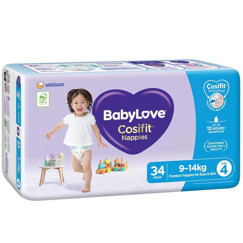 BabyLove Cosifit Bulk Nappies Toddler 34 Pack