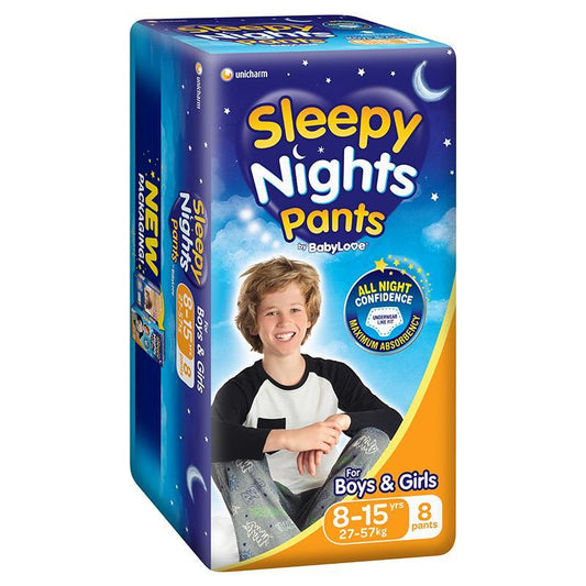 BabyLove Sleepy Nights 8-15 Years 8 Pack