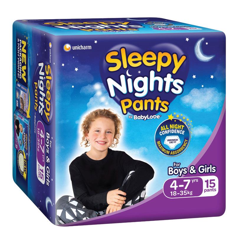 Babylove Sleepy Nights 4-7 Years Overnight Pants 15 Pack