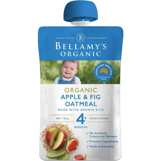 Bellamy's Organic Apple Fig & Oatmeal 120g