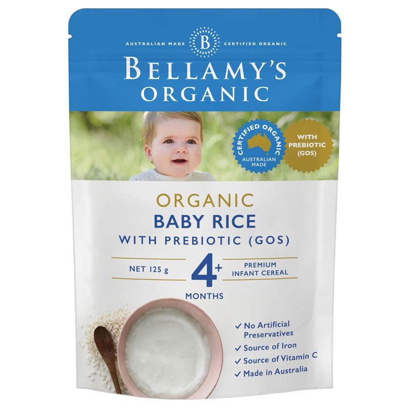 Bellamy's Organic Baby Rice with Prebiotic 125g