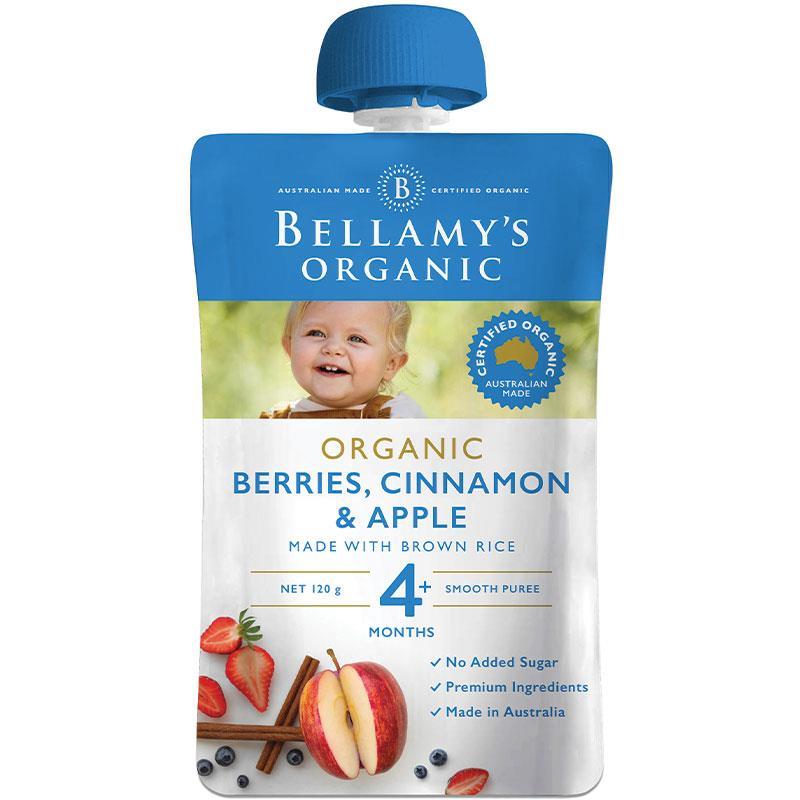 Bellamy's Organic Berries Cinnamon & Apple 120g