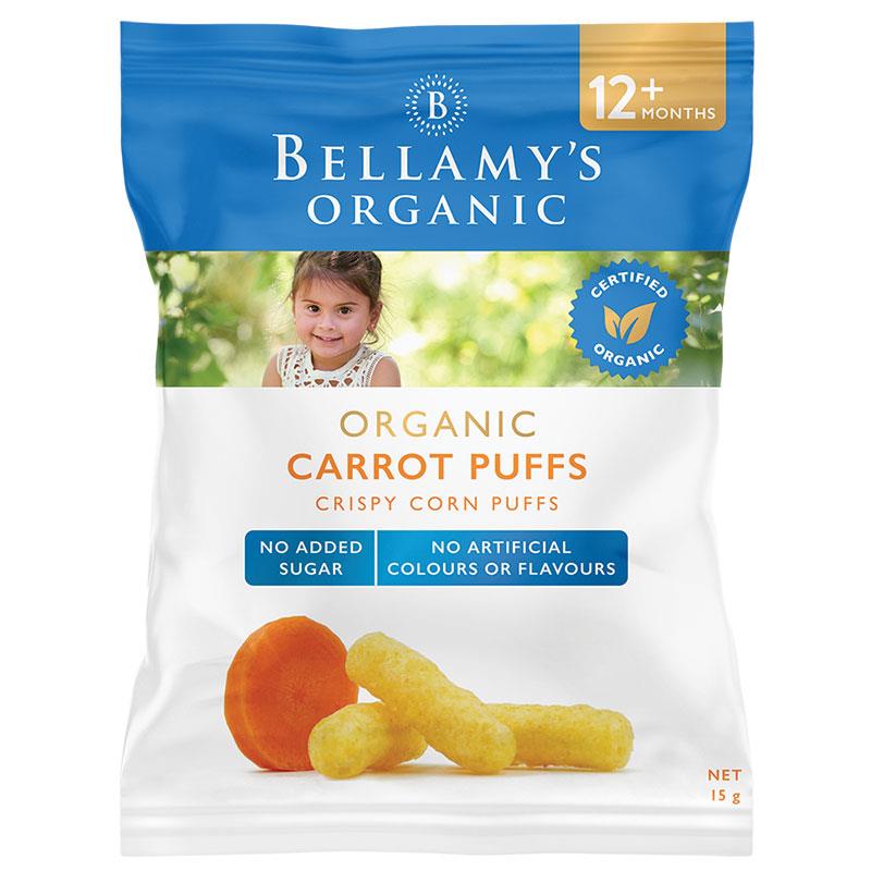 Bellamy's Organic Carrot Puffs 15g 12m+