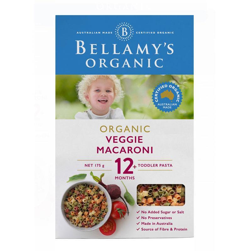 Bellamys Organic Veggie Macaroni 175g