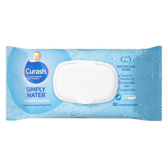 Curash Babycare Simply Water Wipes 80