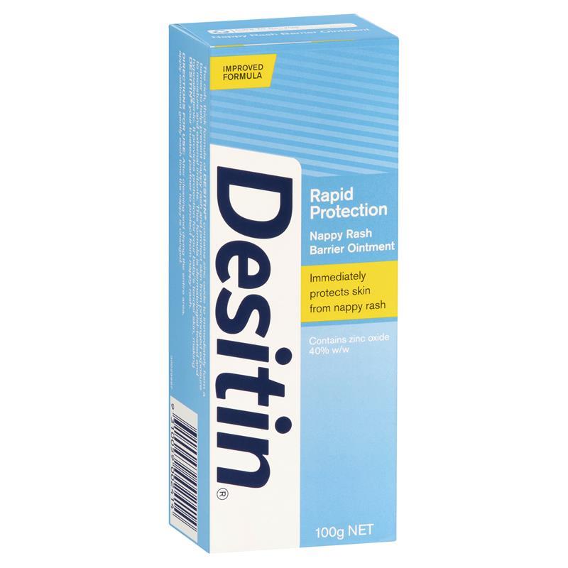 Desitin Rapid Protection Nappy Rash Barrier Ointment 100g