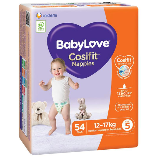 BabyLove Cosifit Jumbo Nappies Walker 54 Count