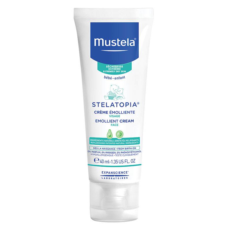 Mustela Stelatopia Emollient Face Cream Fragrance Free For Eczema Prone Skin 40ml