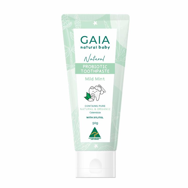 Gaia Natural Baby Probiotic Toothpaste Mild Mint 50g