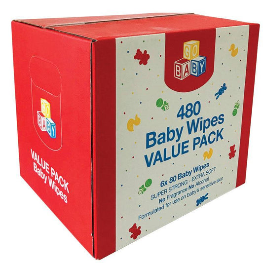 Go Baby Wipes 6x80 Value Pack