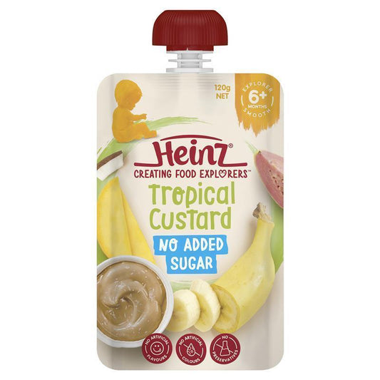 Heinz No Added Sugar Tropical Custard 120g