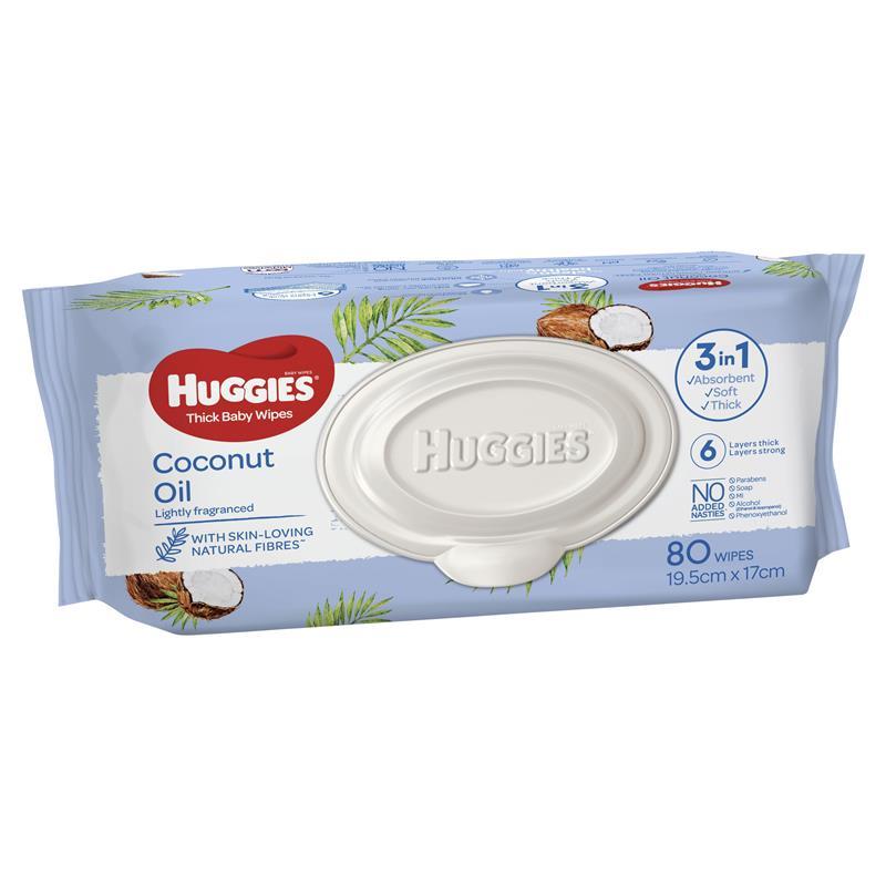 Huggies Coconut Scented 80 Wipes