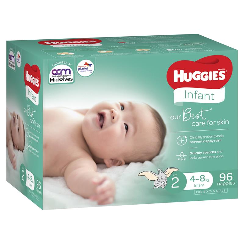 Huggies Jumbo Ultimate Infant 96 Pack