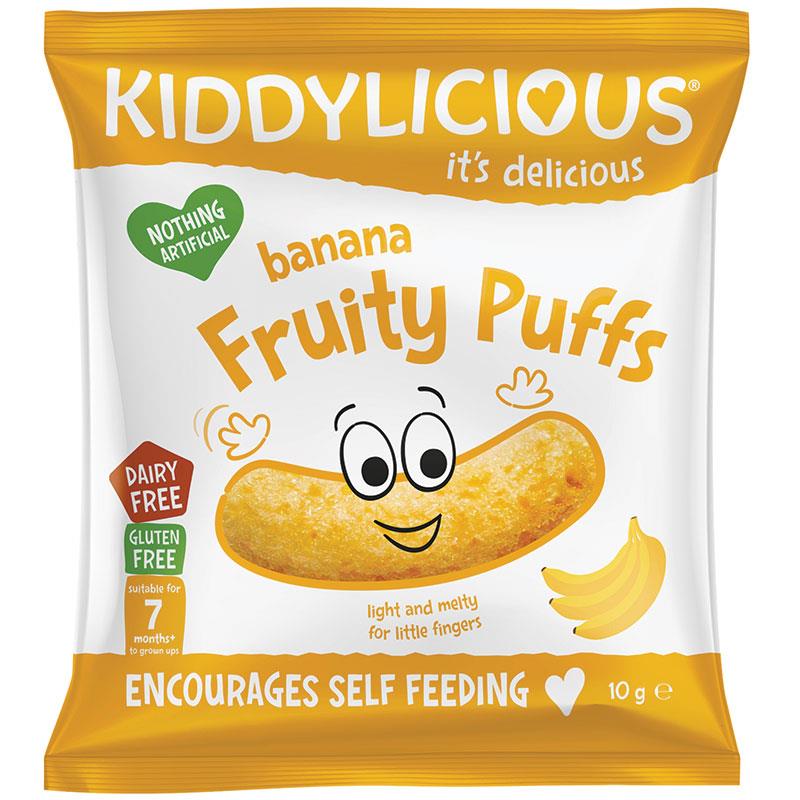 Kiddylicious Banana Fruity Puffs 10g