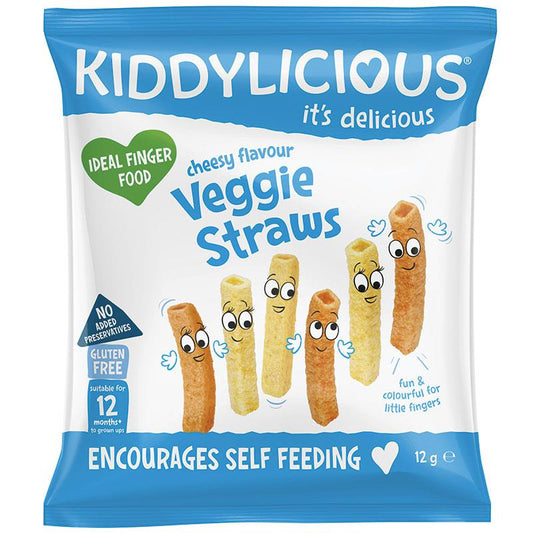 Kiddylicious Cheesy Straws 12g