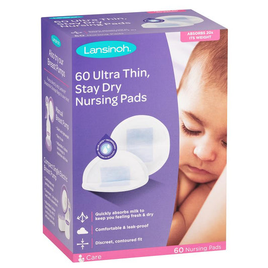 Lansinoh Ultra Thin Stay Dry Nursing Pads 60 Pack