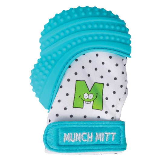 Malarkey Munch Mitt Teething Mitten Aqua