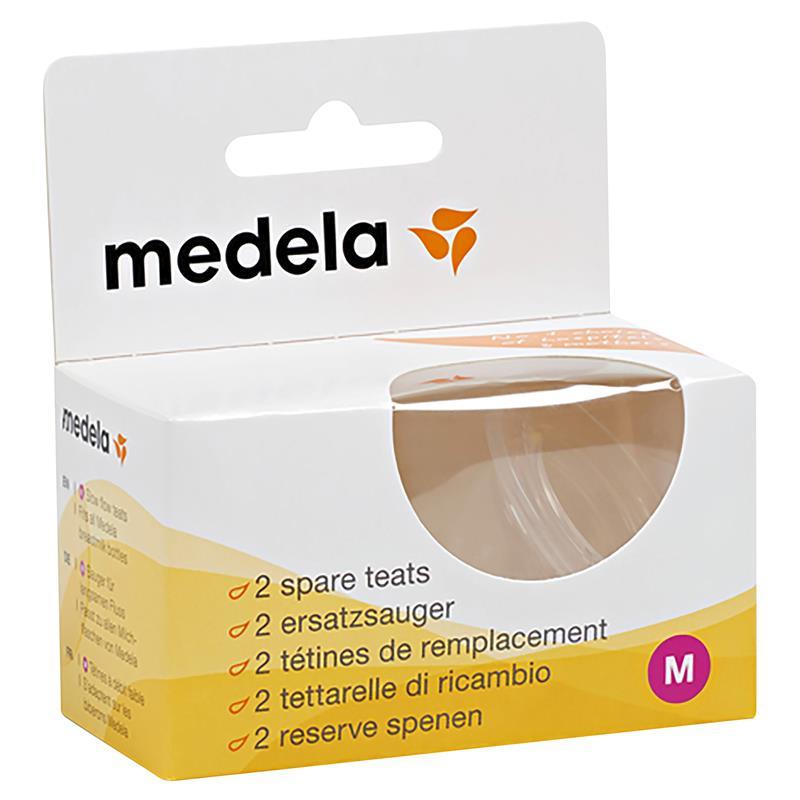 Medela Spare Teats Medium Flow 2 Pack