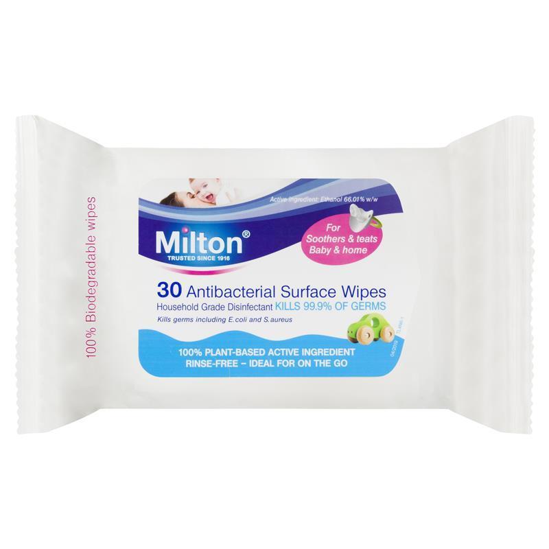 Milton Antibacterial Surface Wipes 30 Pack