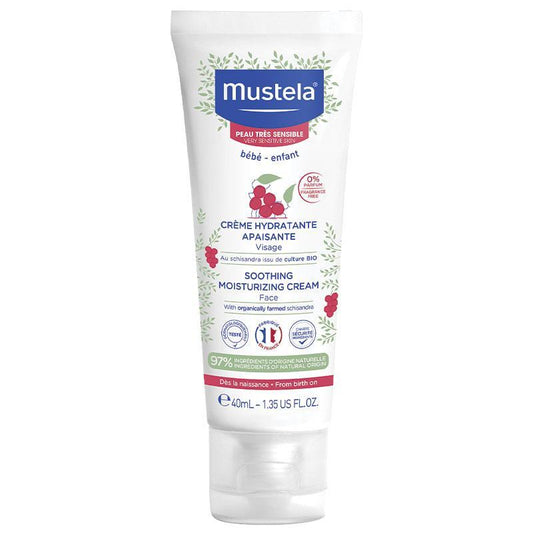 Mustela Soothing Moisturising Face Cream Fragrance Free 40ml