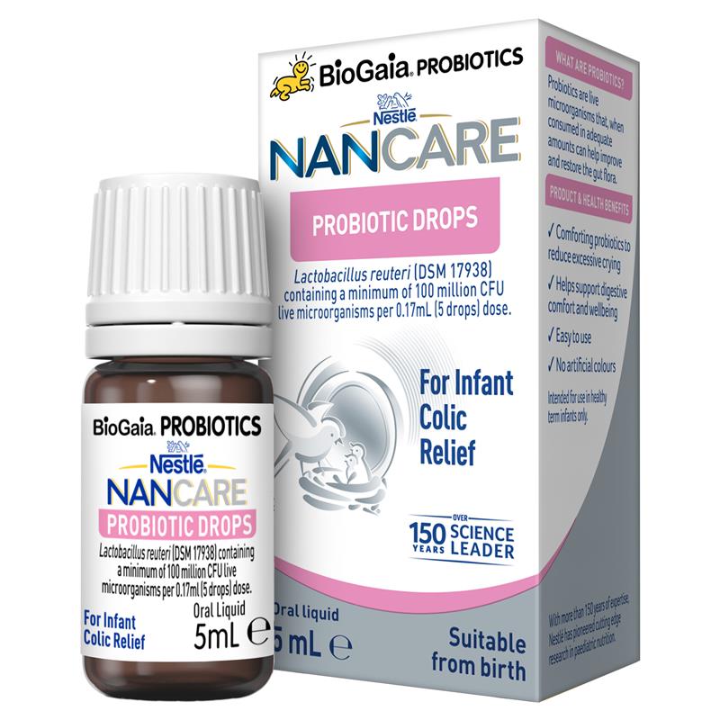 Nestlé NAN CARE BioGaia Probiotic Drops For Infant Colic Relief – 5mL