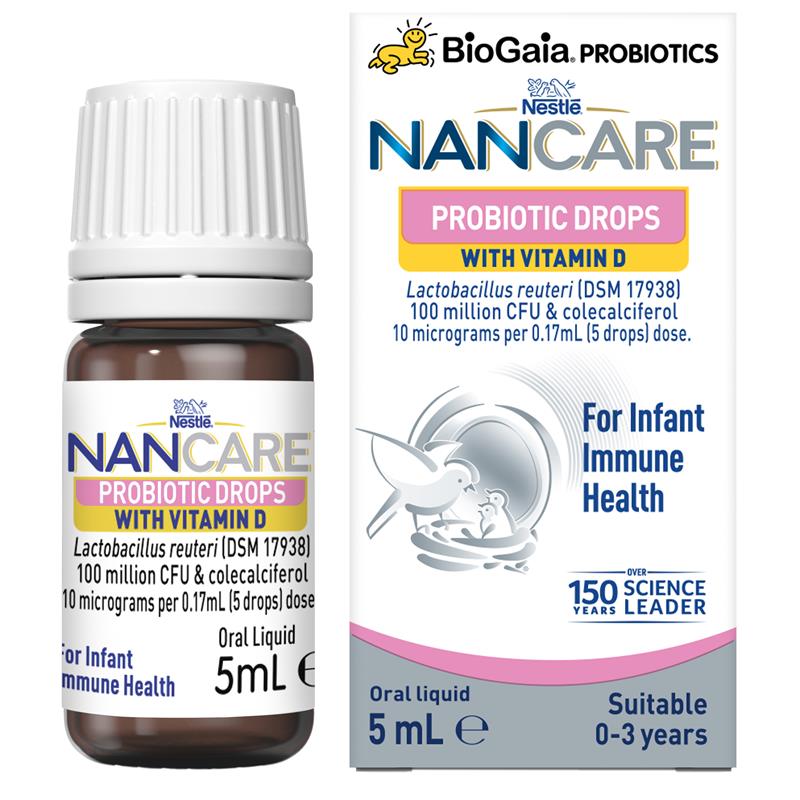 Nestlé NAN CARE Probiotic Drops For Infant Immune Health – 5mL