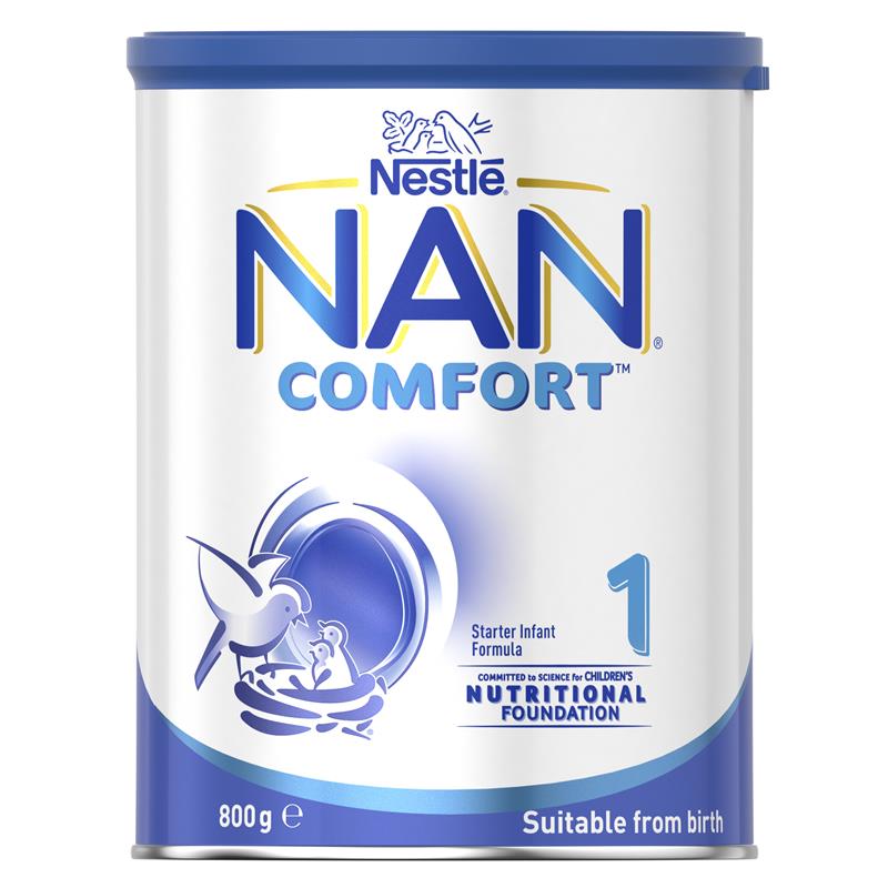 Nestlé NAN COMFORT 1 Starter Baby Infant Formula Powder, From Birth – 800g