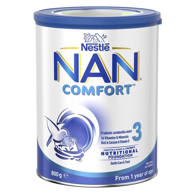 Nestlé NAN COMFORT 3 Toddler Milk Drink Powder, From 1 year – 800g