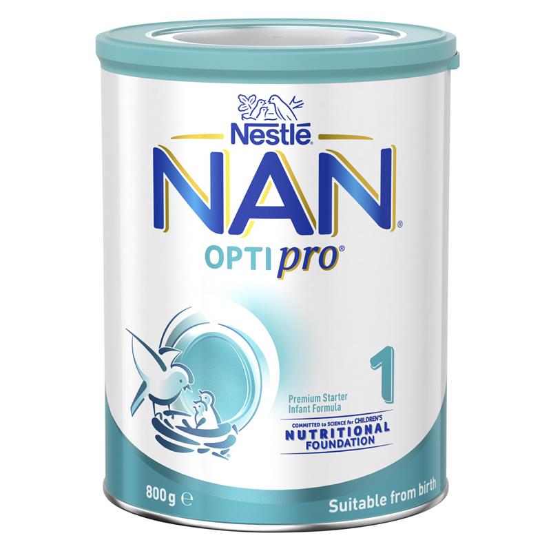 Nestlé NAN OPTIPRO 1 Premium Starter Baby Infant Formula Powder, From Birth – 800g