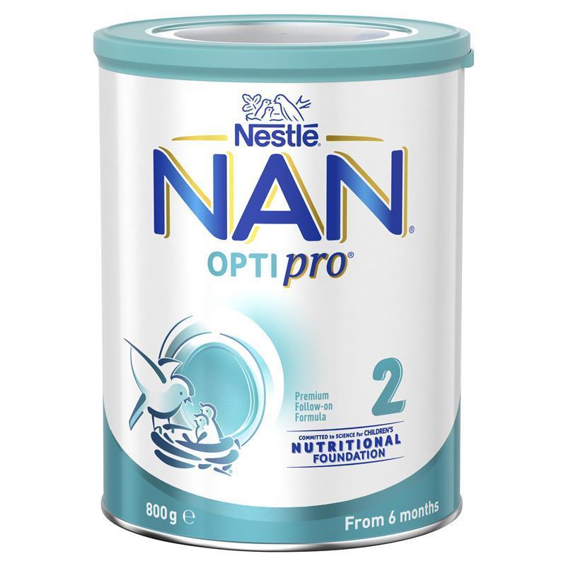 Nestlé NAN OPTIPRO 2 Premium Baby Follow-on Formula Powder, From 6 to 12 Months – 800g