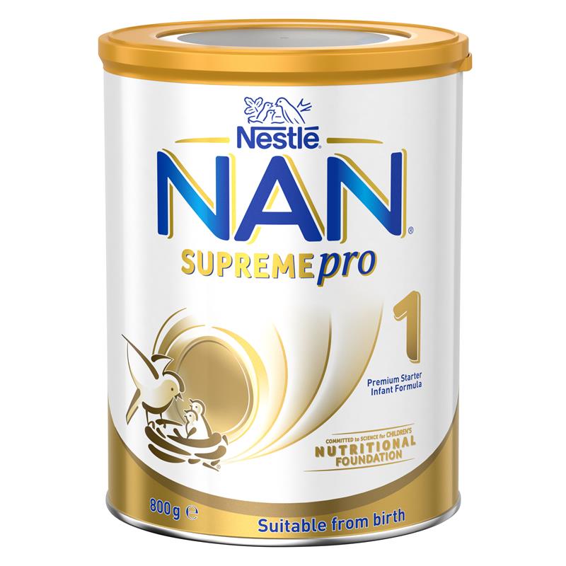 Nestlé NAN SUPREMEpro 1 Premium Starter Baby Infant Formula Powder, From Birth – 800g