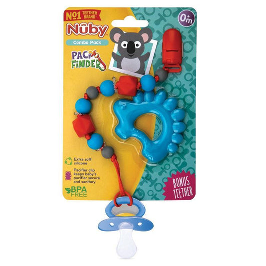 Nuby Silicone Beaded Pacifinder with Teether