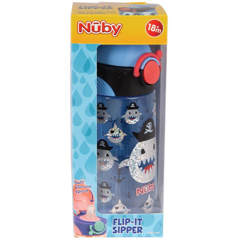 Nuby Tritan Glitter Spring Spout Cup With Lock 450ml