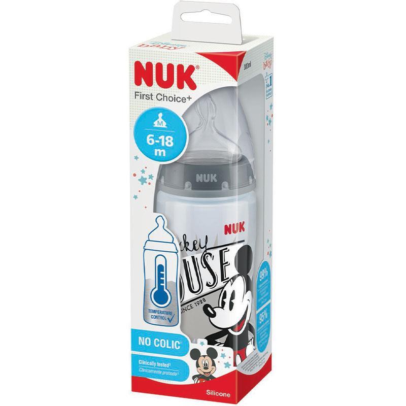 Nuk Mickey Temperature Control 6-18 Months Bottle 300ml