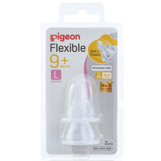 Pigeon Flexible Peristaltic Nipple L 2 Pack