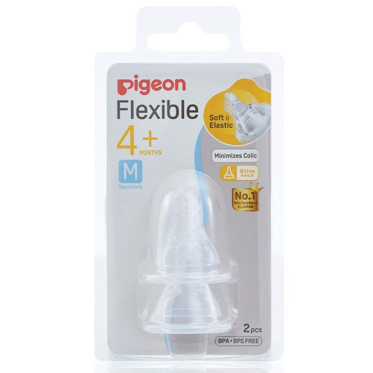 Pigeon Flexible Peristaltic Nipple M 2 Pack