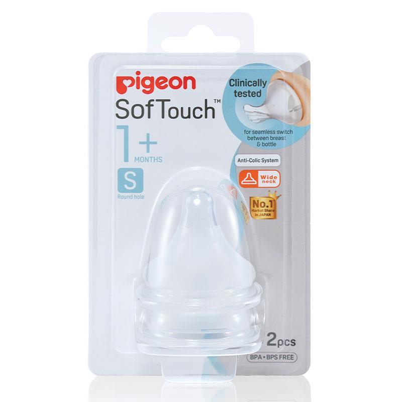 Pigeon SofTouch Peristaltic Plus Teat S 2 Pack