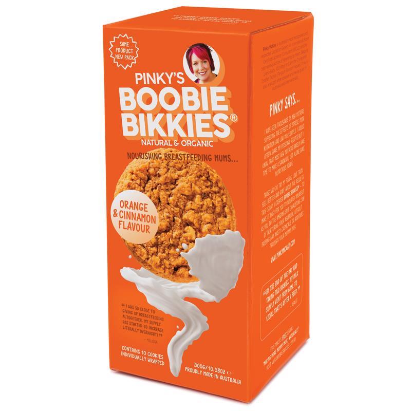 Pinky's Boobie Bikkies Orange & Cinnamon Flavour 10 Pack