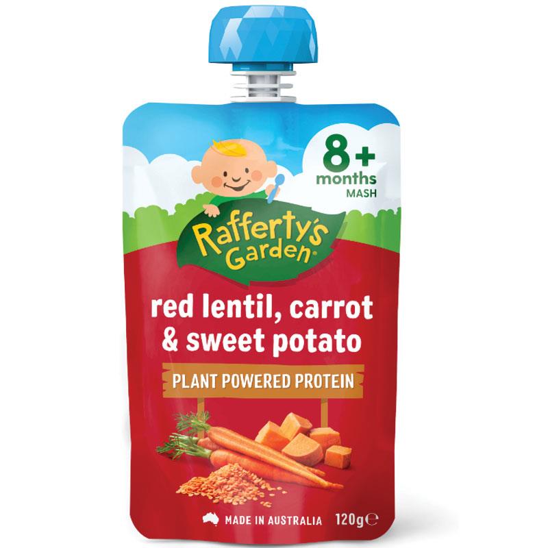 Raffertys Garden 8+ Months Red Lentil Carrot & Sweet Potato 120g