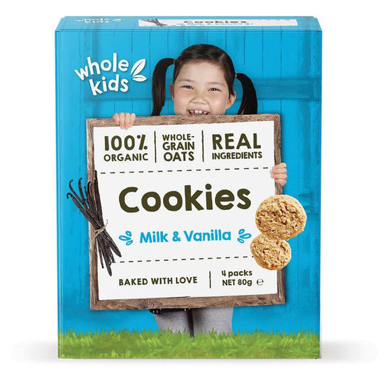 Whole Kids Organic Cookies Vanilla 80g